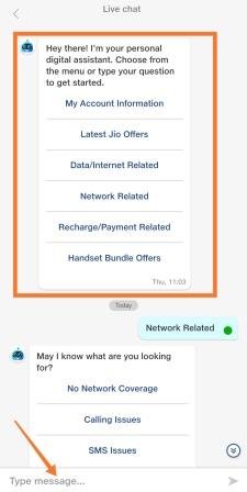 jio-live-chat-user-interface