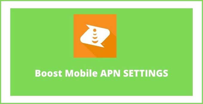 boost mobile apn settings 4g lte